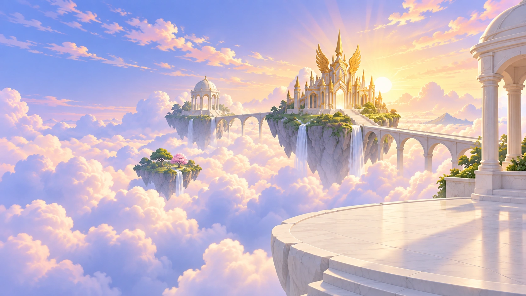 The floating kingdoms of WELKINGS above the clouds