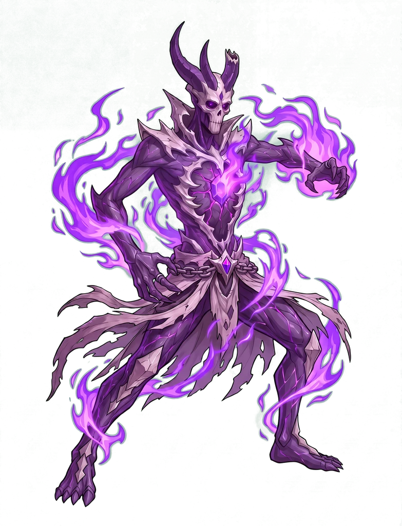 WYTHER, king of Cursed Hollow standing on his floating realm