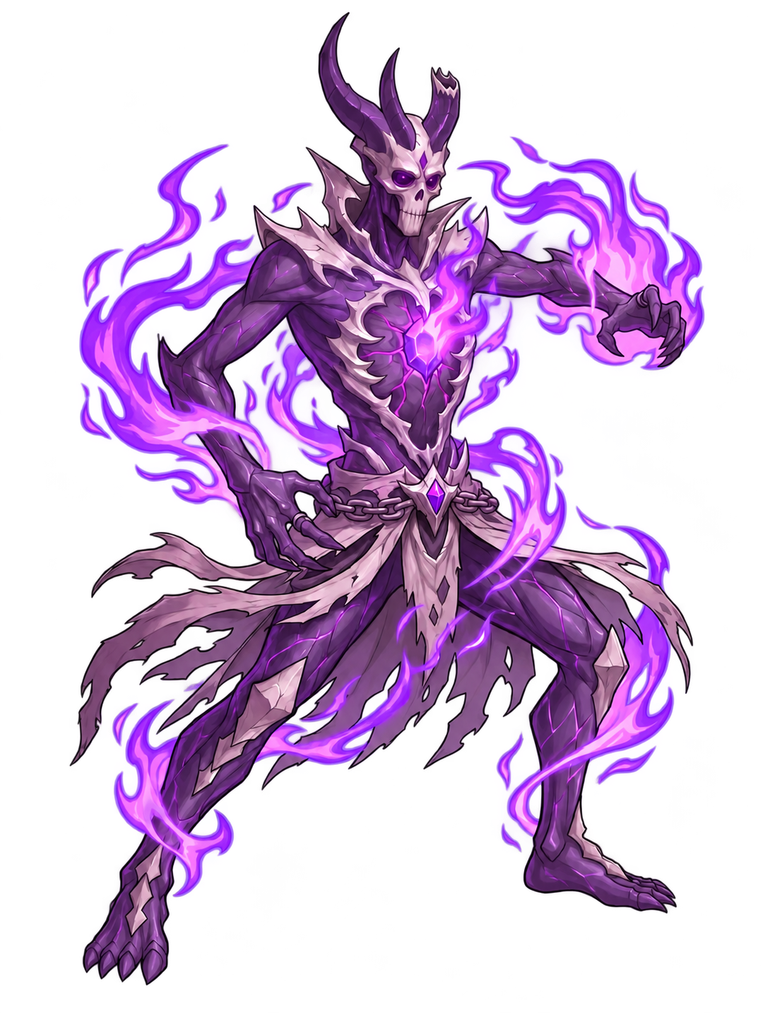 WYTHER, king of Cursed Hollow standing on his floating realm